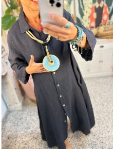 COLLAR REDONDA AZUL