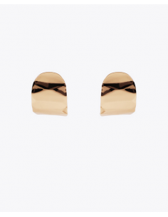 PENDIENTES FACETADOS DORADOS