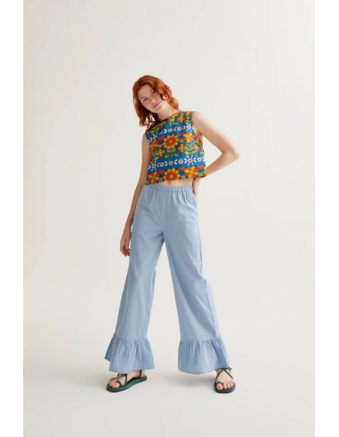 PANTALON CELESTE