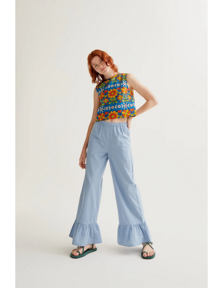 PANTALON CELESTE