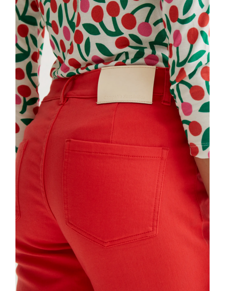 PANTALON VAQUERO ROJO