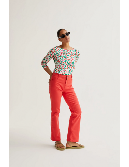 PANTALON VAQUERO ROJO