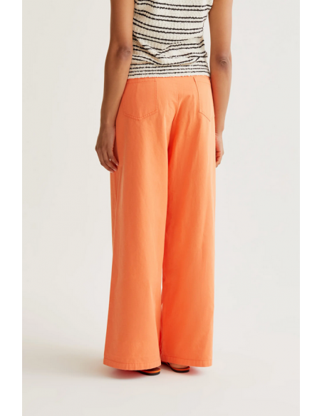 PANTALON WIDE NARANJA