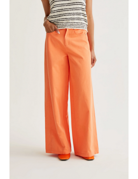 PANTALON WIDE NARANJA