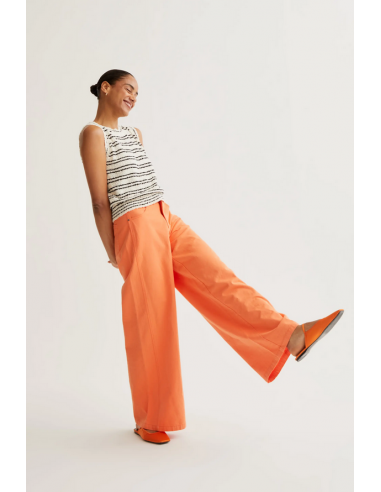 PANTALON WIDE NARANJA