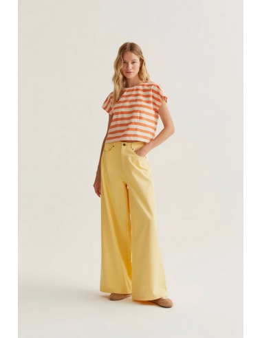 PANTALON WIDE AMARILLO