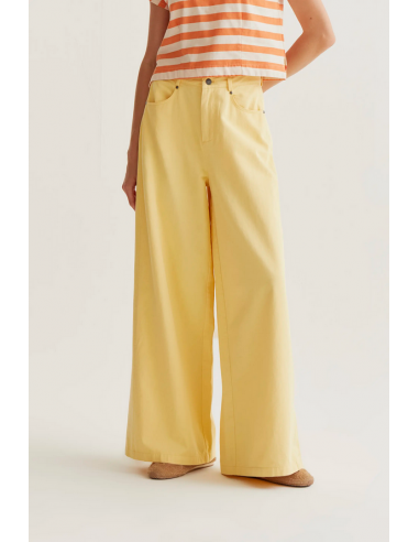 PANTALON WIDE AMARILLO