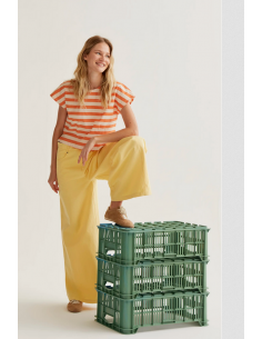 PANTALON WIDE AMARILLO 2