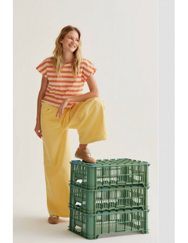 PANTALON WIDE AMARILLO