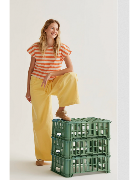 PANTALON WIDE AMARILLO
