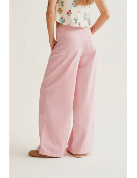 PANTALON WIDE ROSA