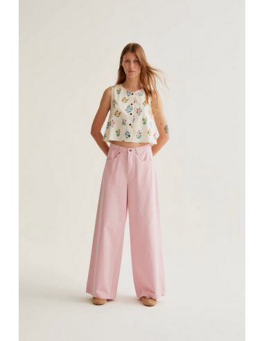 PANTALON WIDE ROSA