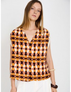 BLUSA CINTA METALIZADA