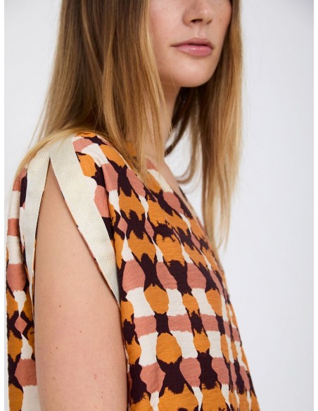 BLUSA CINTA METALIZADA