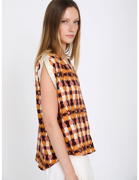 BLUSA CINTA METALIZADA
