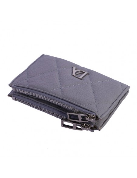 CARTERA TEXTURA PLATA DA