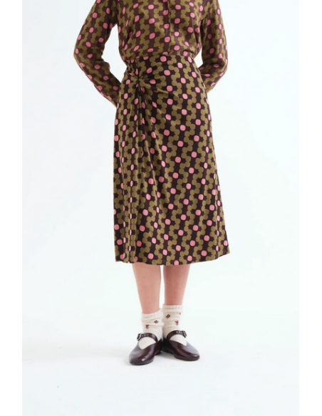 FALDA MIDI CON ESTAMPADO ABERDEEN