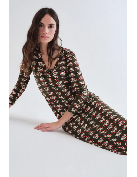 VESTIDO MIDI GEOMETRICO