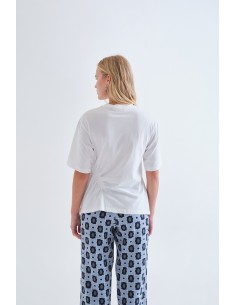 CAMISETA FRUNCIDO  BLANCA 2