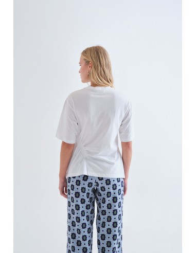 CAMISETA FRUNCIDO  BLANCA