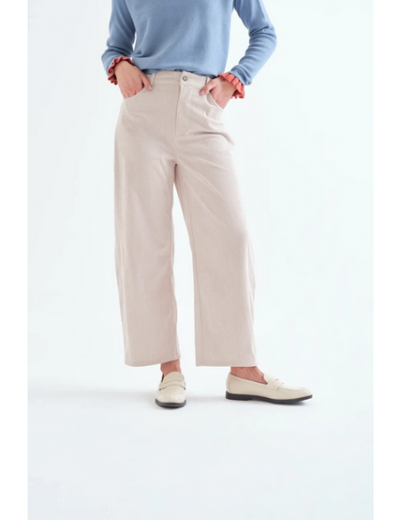 PANTALON DE PANA BEIG