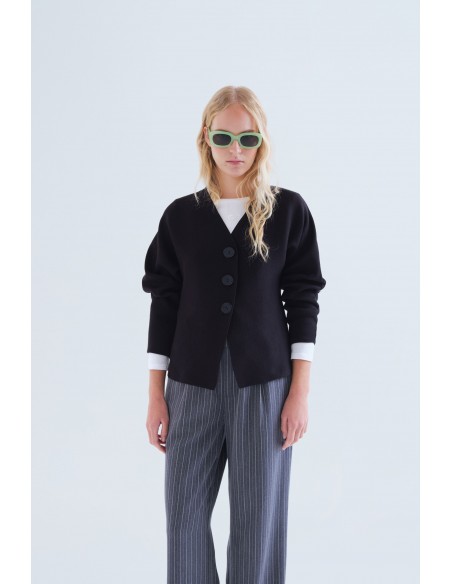 CARDIGAN DE PUNTO BOTONES GRANDES