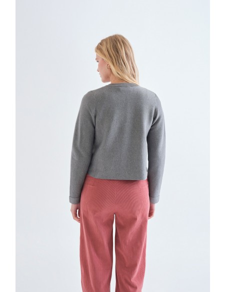 CARDIGAN BASIC CF GRIS