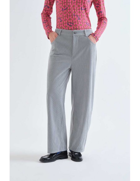 PANTALON DE PANA AZUL