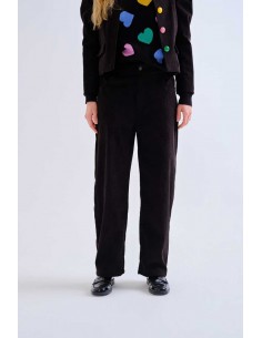 PANTALON DE PANA NEGRO