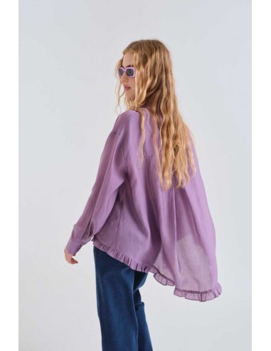CAMISA LILA CON PAÑUELO
