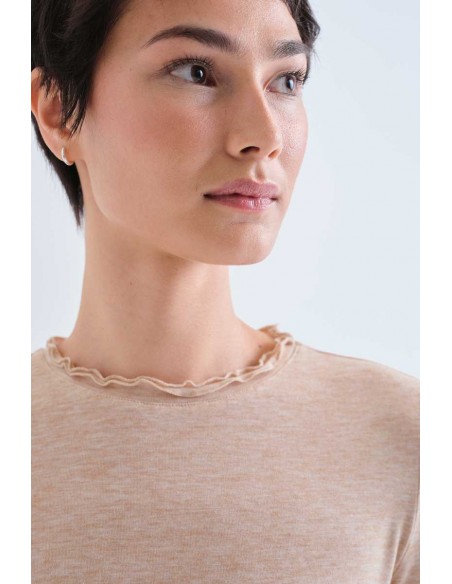 CAMISETA BASICA BEIG