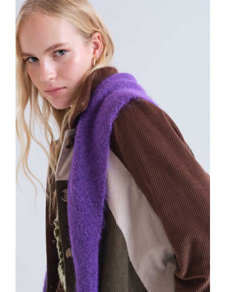 CHAQUETA DE PANA MULTICOLOR