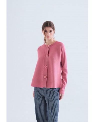 CARDIGAN EVASE CF ROSA