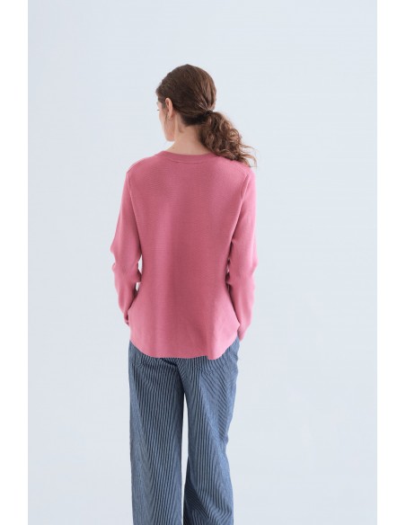 CARDIGAN EVASE CF ROSA