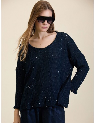 JERSEY ZIGZAG CON LENTEJUELAS