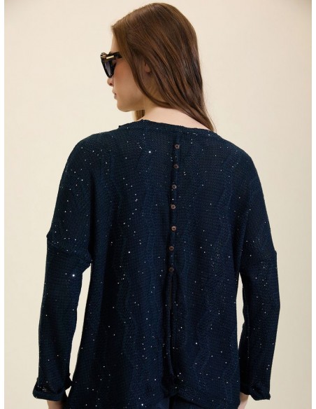 JERSEY ZIGZAG CON LENTEJUELAS