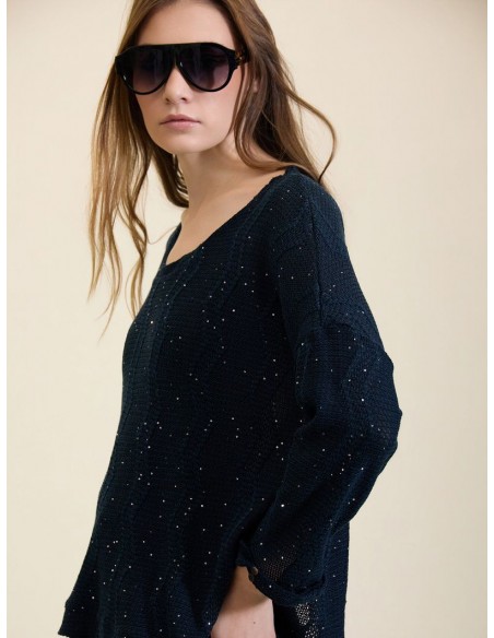 JERSEY ZIGZAG CON LENTEJUELAS