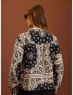 BLUSA CON RIBETE DE CACHEMIRE BICOLOR 2
