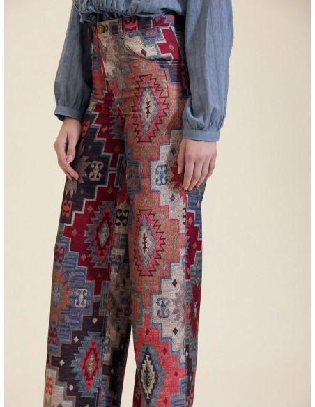 PANTALONES CON ESTAMPADO ÉTNICO