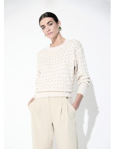 JERSEY MINI TACHAS BEIG