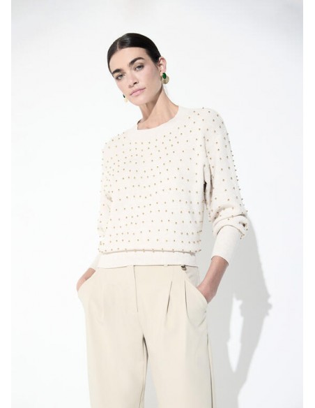 JERSEY MINI TACHAS BEIG