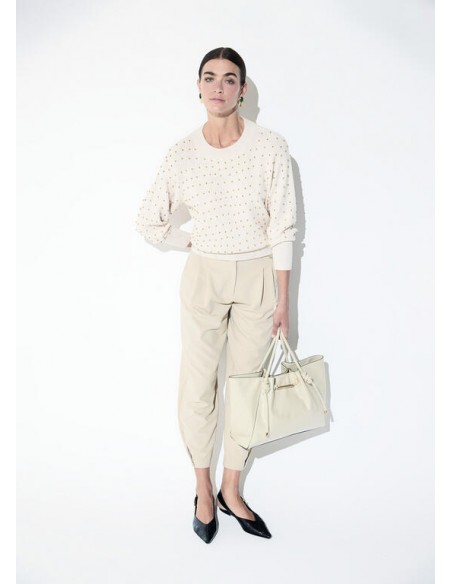 JERSEY MINI TACHAS BEIG