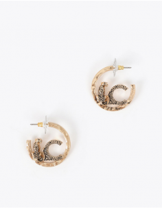 PENDIENTES ARO CON LOGO 2