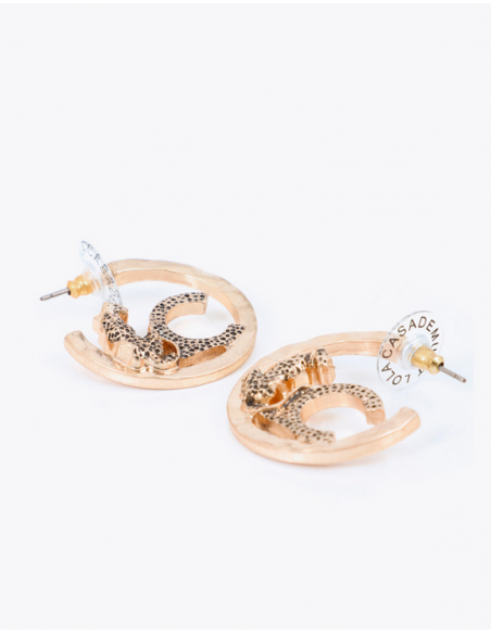 PENDIENTES ARO CON LOGO