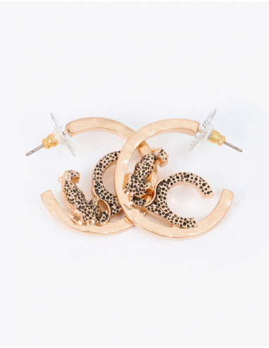 PENDIENTES ARO CON LOGO