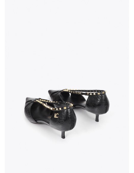 STILETTO ABIERTO CON TACHAS