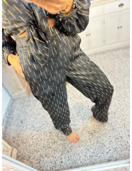 PANTALONES HOLGADOS DE SATÉN