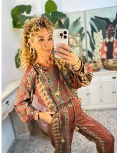 BLUSA BORDADA ESTAMPADO ÉTNICO