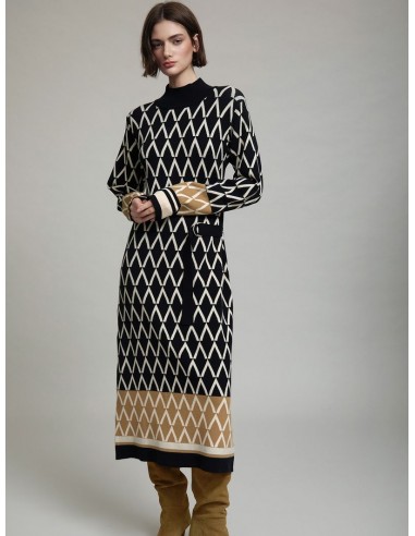 VESTIDO JACQUARD METRIC