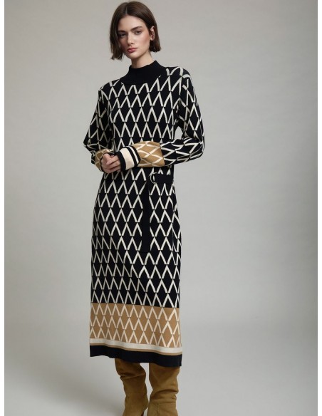 VESTIDO JACQUARD METRIC